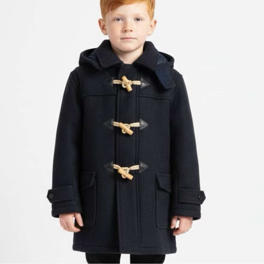 Vintage R&R Rest & Relaxation Kids Navy Duffle Coat 6X Made in Canada